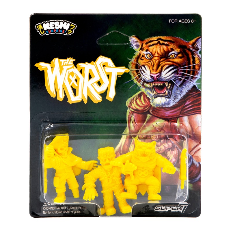 The Worst Keshi Pack A - Red Tiger, Captain Deadstar, Frankenghost (Yellow)