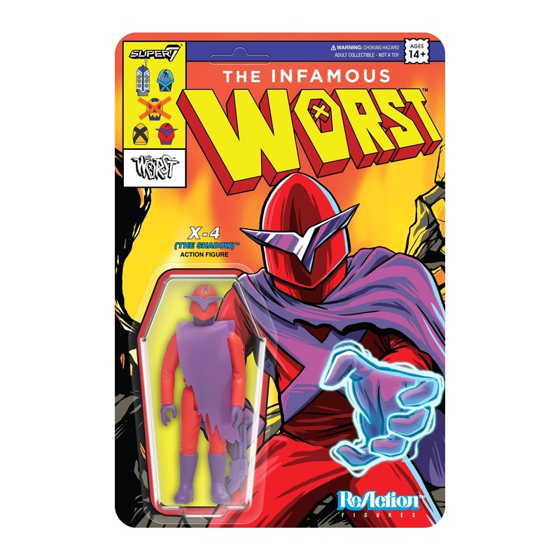 The Worst ReAction Figures Wave 05 (Mutant Team) - X4 (The Shadow)