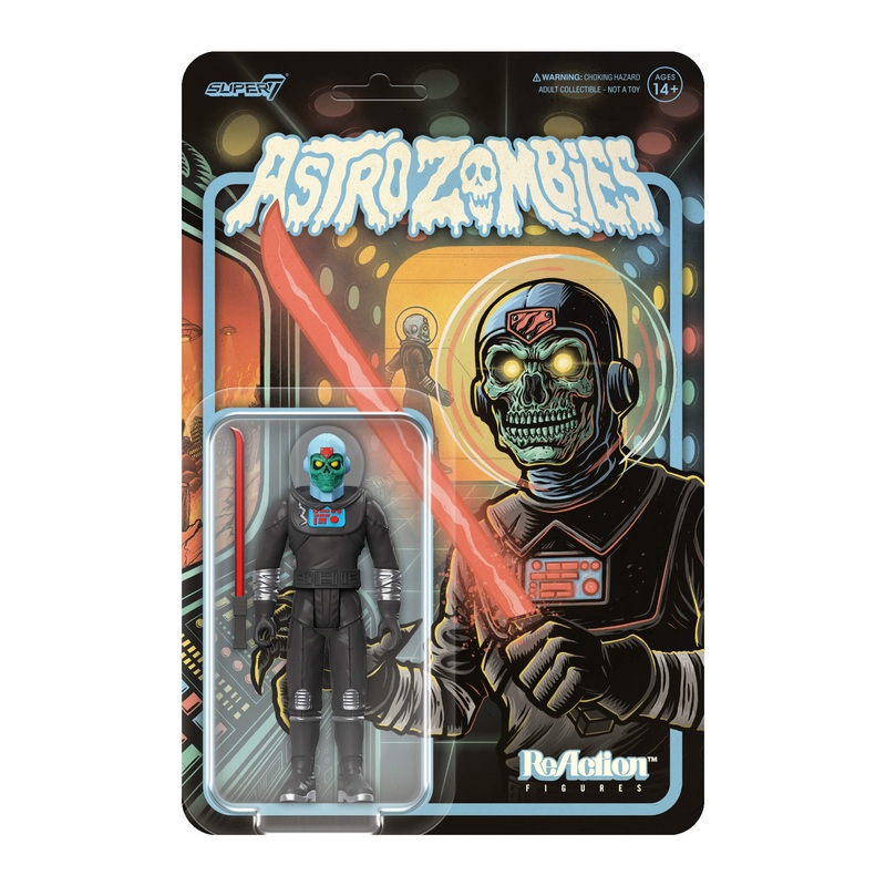 Astro Zombies ReAction Figure Wave 2 - Astro Zombie (Black/Silver)