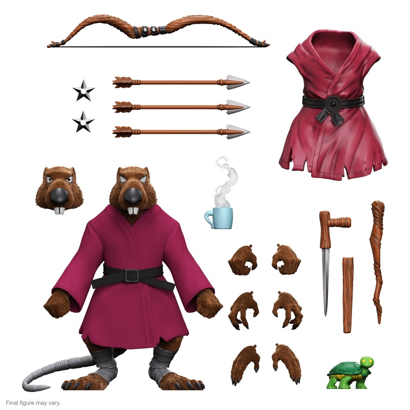 Teenage Mutant Ninja Turtles ULTIMATES! Wave 9 - Splinter (Flocked)