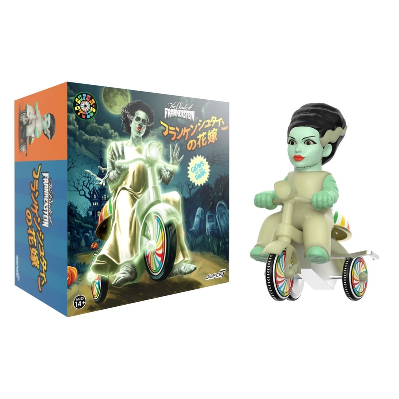 Universal Monsters Super Cycles - Bride of Frankenstein  (Glow w/ Glow Trike)