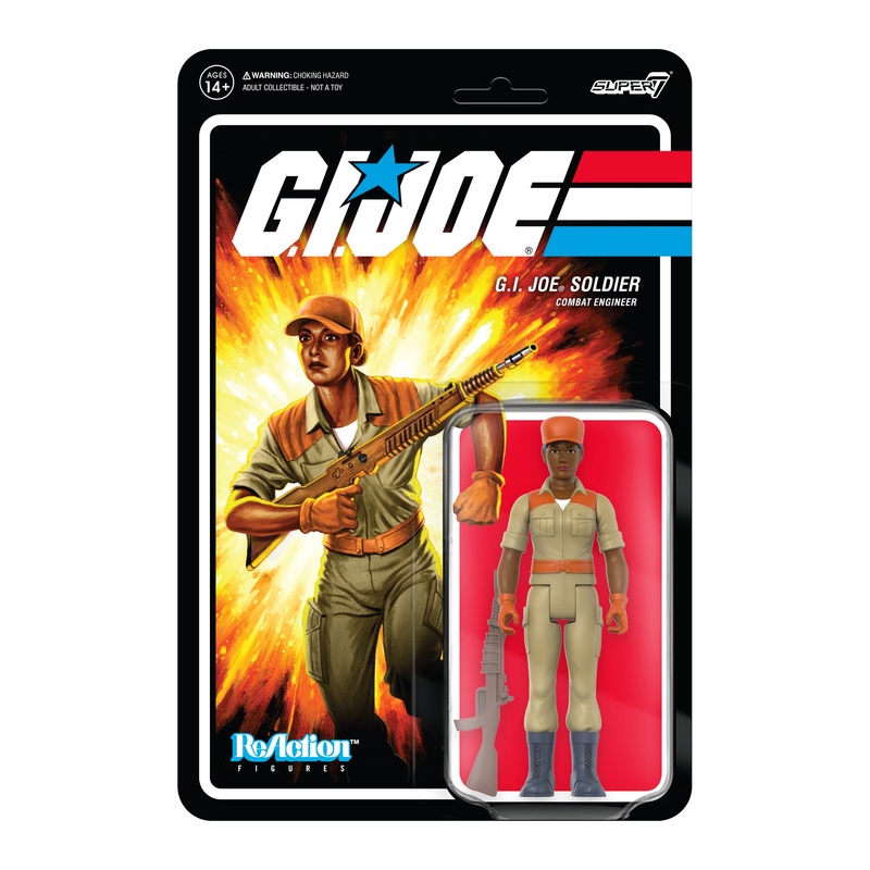 G.I. Joe ReAction Figures Wave 3 - Female Combat Engineer Bun Hair (Brown)