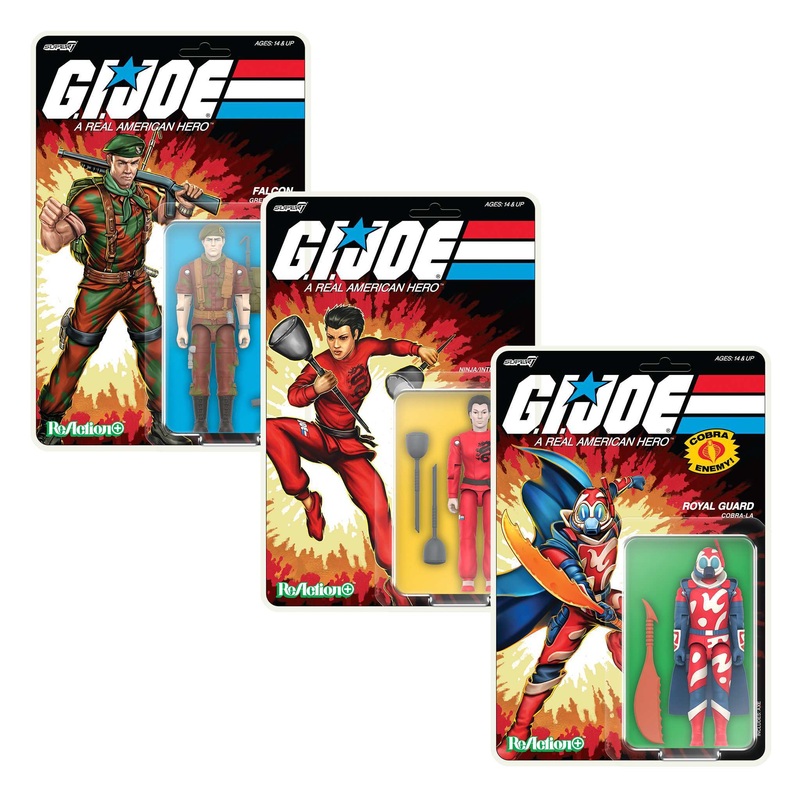 G.I. Joe ReAction+ Wave 04  - Lt. Falcon, Jinx & Cobra-La (Movie Collection)
