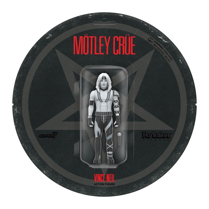 Motley Crue ReAction Figures Wave 02 - Vince Neil (Shout At The Devil - Black & White)