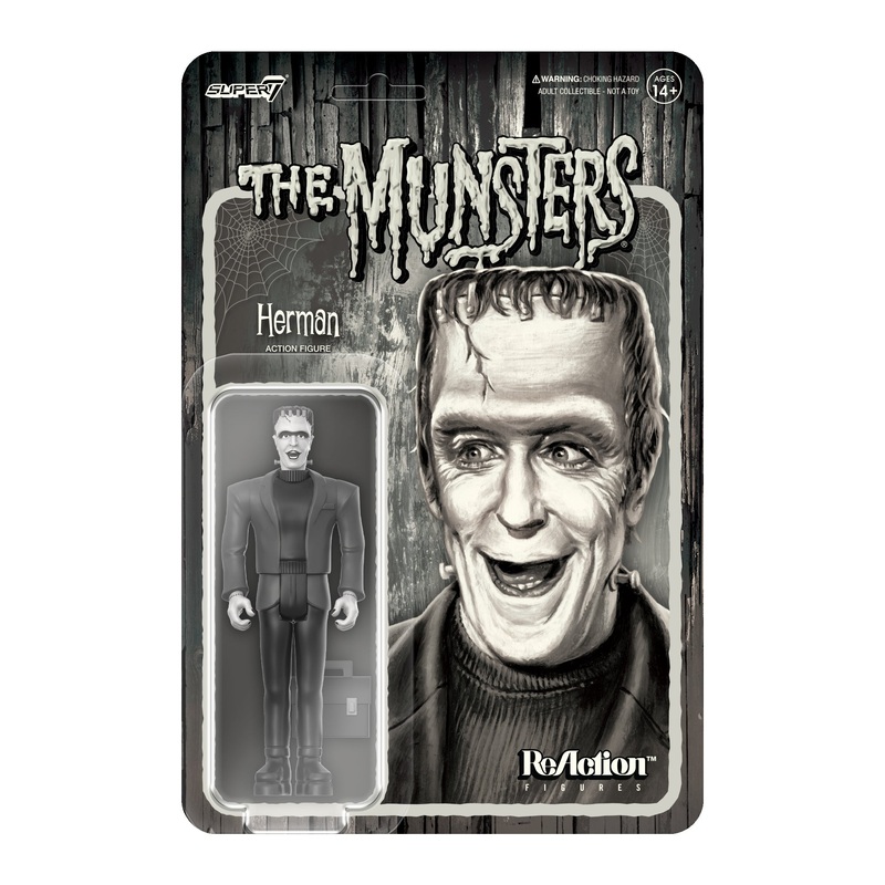 Munsters ReAction Figures Wave 2 - Herman Munster (Grayscale)