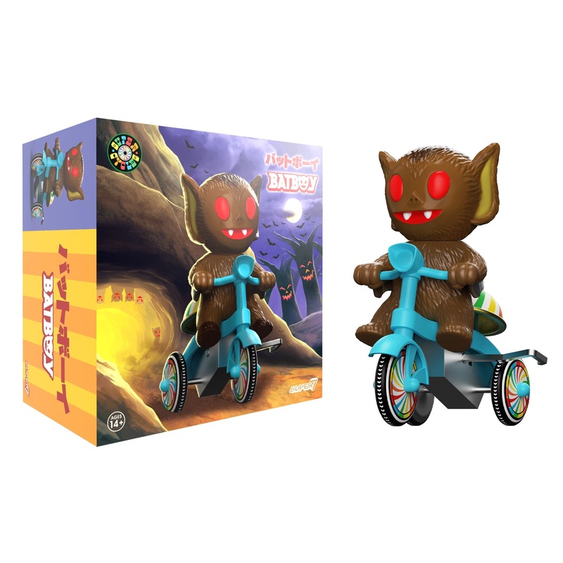 Super Cycles - Bat Boy (Brown w/ Blue Trike)