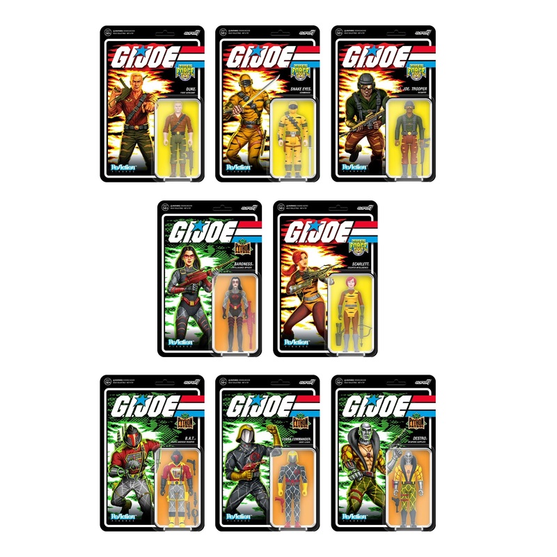 G.I. Joe ReAction Figures Wave 6 - Tiger Force & Python Patrol - Set of 8
