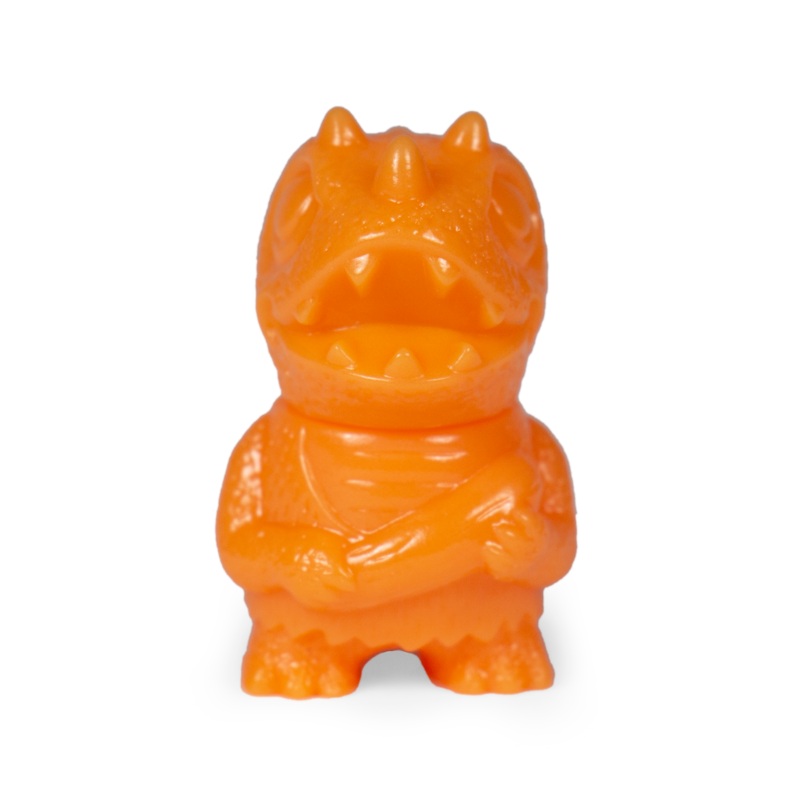 Super 7 Micro Vinyl- Caveman Dino (Orange)
