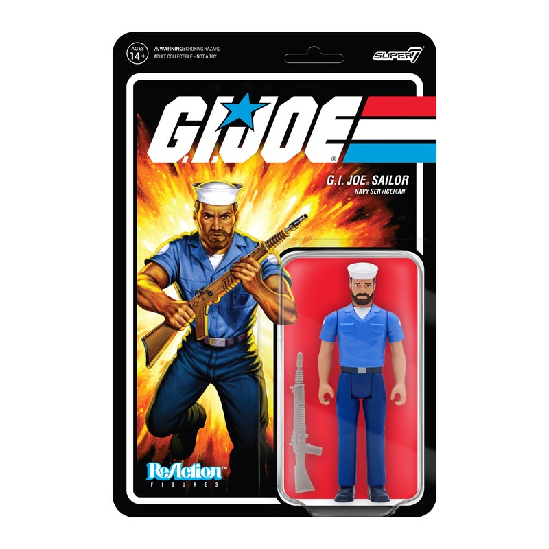 G.I. Joe ReAction Figures Wave 2 - Blueshirt Beard (Tan)