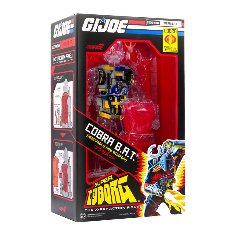 G.I. Joe Super Cyborg  Cobra B.A.T. (Clear)