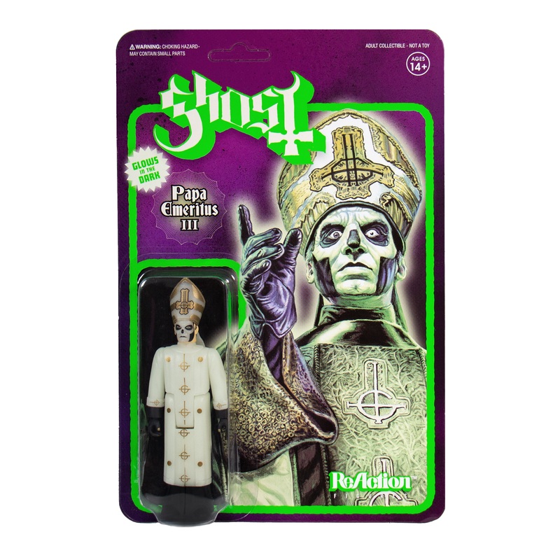 Ghost ReAction Figure - Papa Emeritus III (Glow in the Dark)