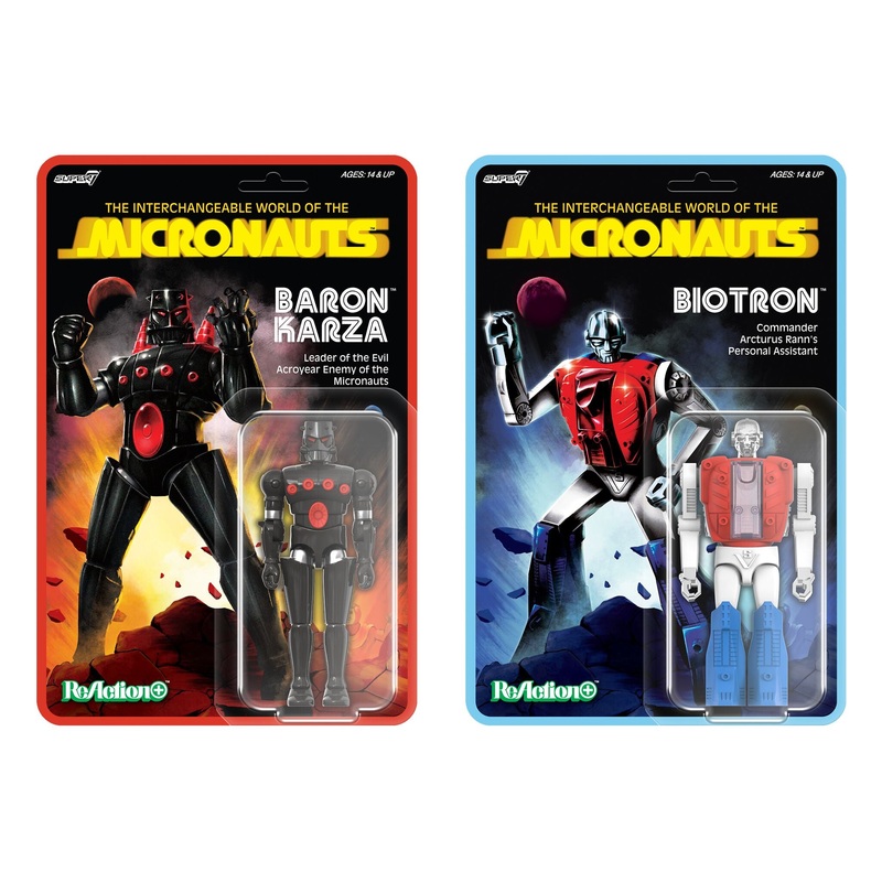 Micronauts ReAction+ Wave 01 - Baron Karza & Biotron