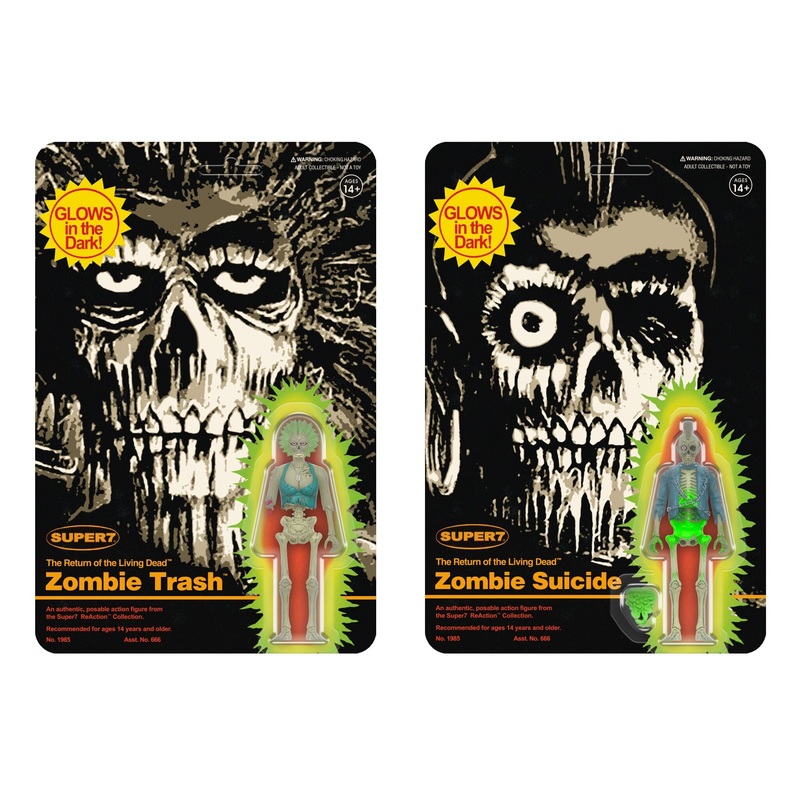 Return of the Living Dead ReAction Figures Wave 5 - Zombie Suicide & Zombie Trash (Monster Glow)