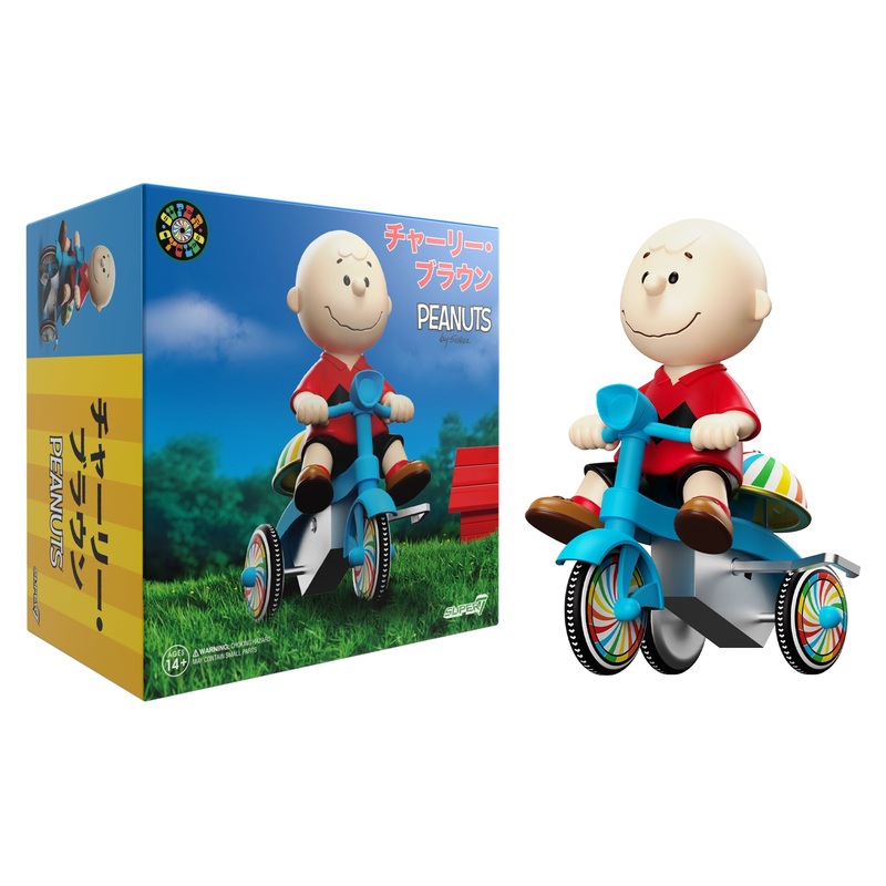 Peanuts Super Cycles - Charlie Brown (Red Shirt w/ Blue Trike)