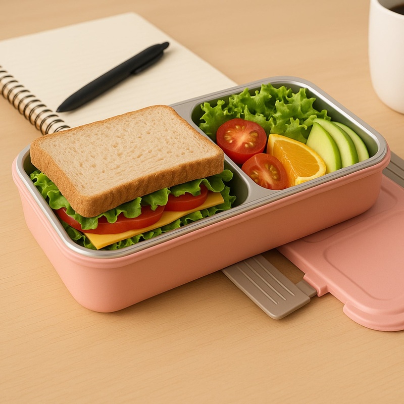 BPA-Free Snack Pack-2 Lunch Box  2-Compartment