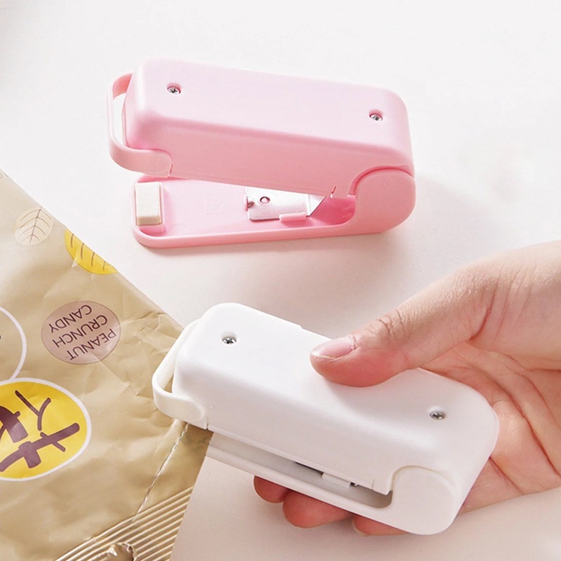 Mini Plastic Bag Sealer  Portable Heat Sealing Machine, Battery Operated (1 Pc / Mix Design)