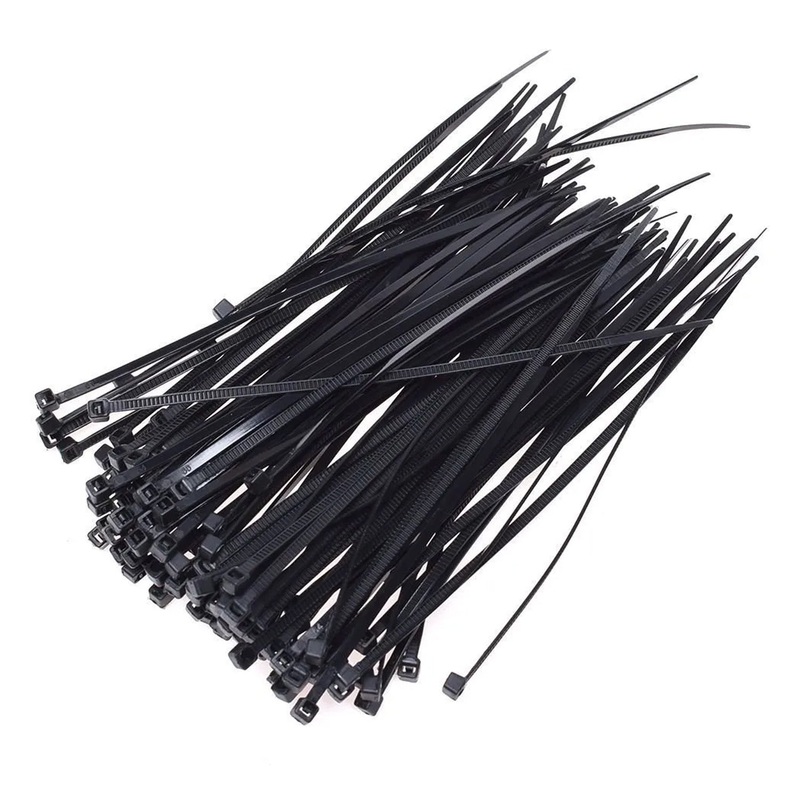 3100 MM Nylon Self Locking Cable Ties, Heavy Duty Strong Zip Wire Tie. Pack of 100pc - Black