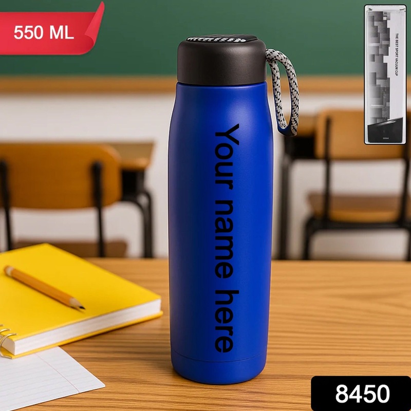 Customize 550ml Leak-Proof Stainless Steel Double Wall Vacuum Insulated Water Bottle (1 Pc)