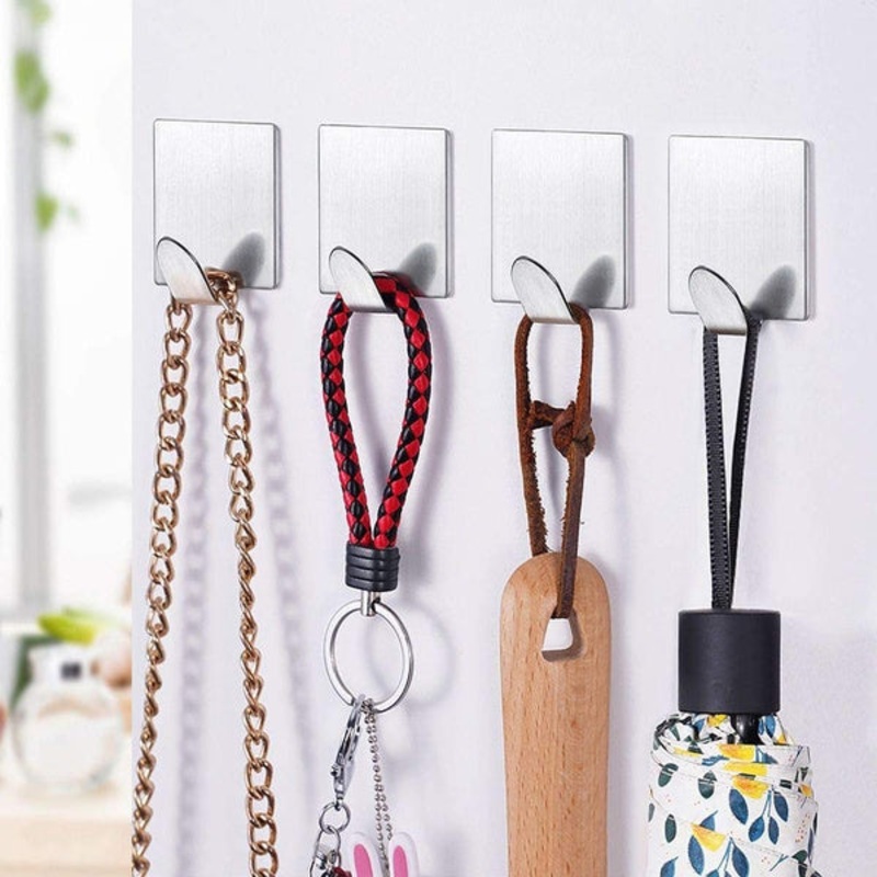 Heavy Duty Self Adhesive Hook Sticky (Pack of 6)