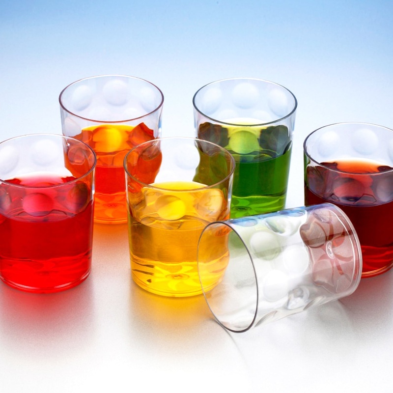 Multi Purpose Unbreakable Drinking Glass (Set of 6 Pieces) (300ml)
