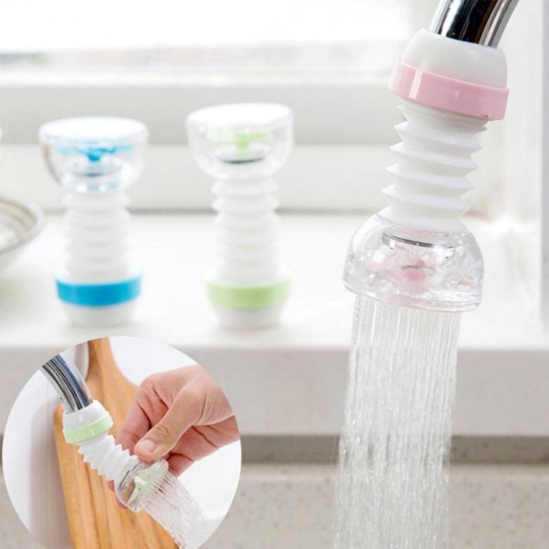 Adjustable Faucet Anti-Splash Nozzle  Expandable Water-Saving Regulator (Multi-Color)