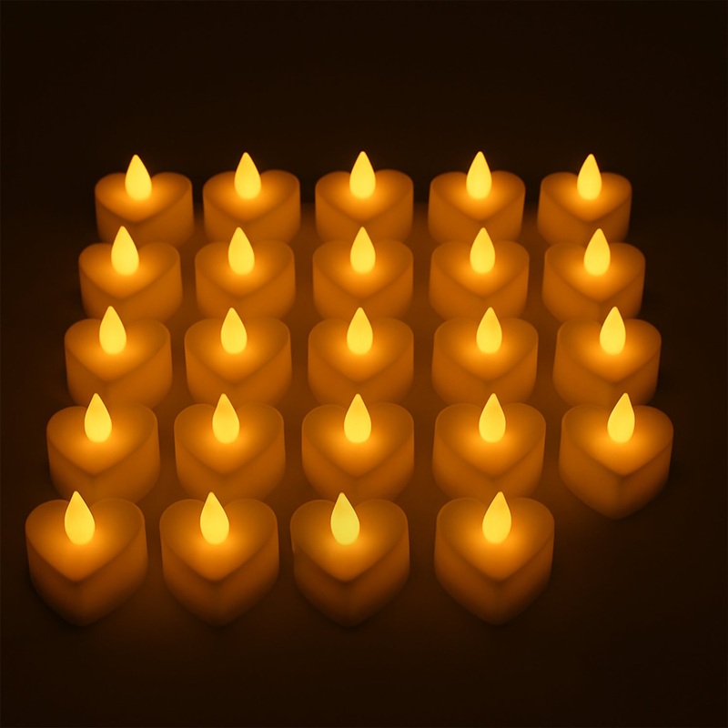 Festival Decorative LED Tealight Candles  Battery Operated for Party, Wedding, Birthday & Gifts (24 Pc Set)