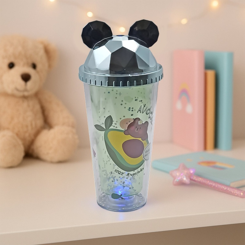 LED Light Unicorn Kids water sipper  Water Sipper For Boys (1 pcs) Space Water Sipper for Kids - BPA-Free, Leak-Proof, and Easy to Clean- School and Outdoor for Kids & Boys Birthday Return Gifts