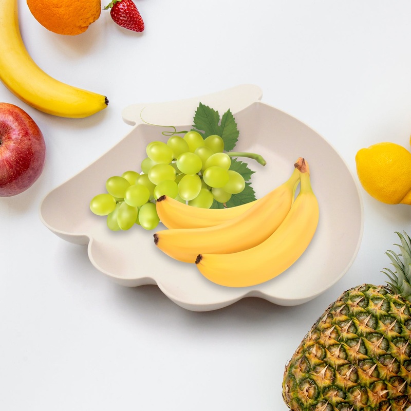 Plates for Kids, BPA Free, Childrens Food Plate, Kids Bowl, Serving Platters Food Tray Decorative Serving Trays for Candy Fruits Dessert Fruit Plate, Baby Cartoon Pie Bowl Plate, Tableware (1 Pc)