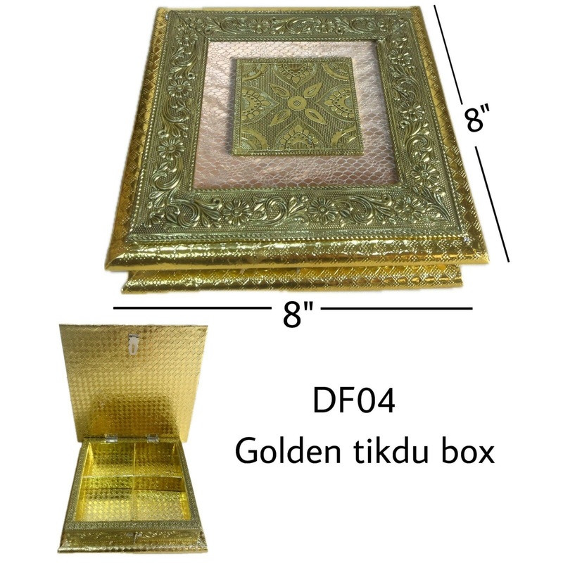 Handcrafted Dry Fruit Box  Decorative Storage Container for Sweets & Nuts