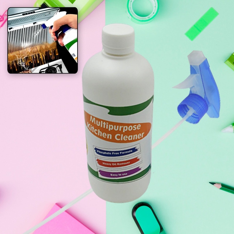 Kitchen Cleaner Spray for Oil & Grease on Stoves (Approx 500ml, Non-toxic)