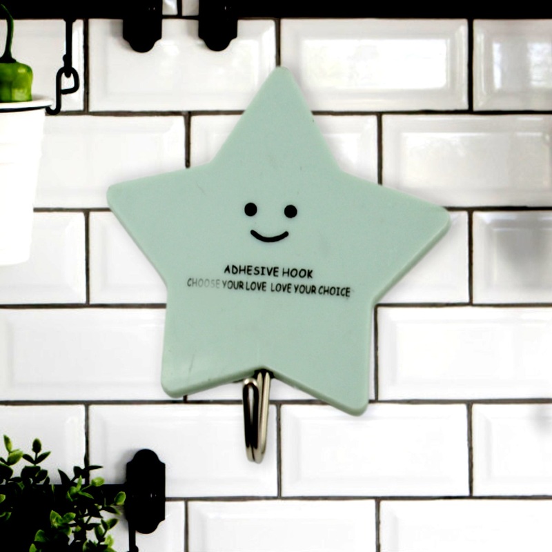 Multipurpose Strong Self-Adhesive Hooks  Heavy Plastic Wall Hooks for Home, Kitchen & Office Use