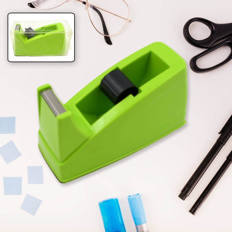 Plastic Tape Dispenser Cutter  Heavy Duty Stationary Tape Cutter for Home, Office, School Use (1 Pc / 515 gm)