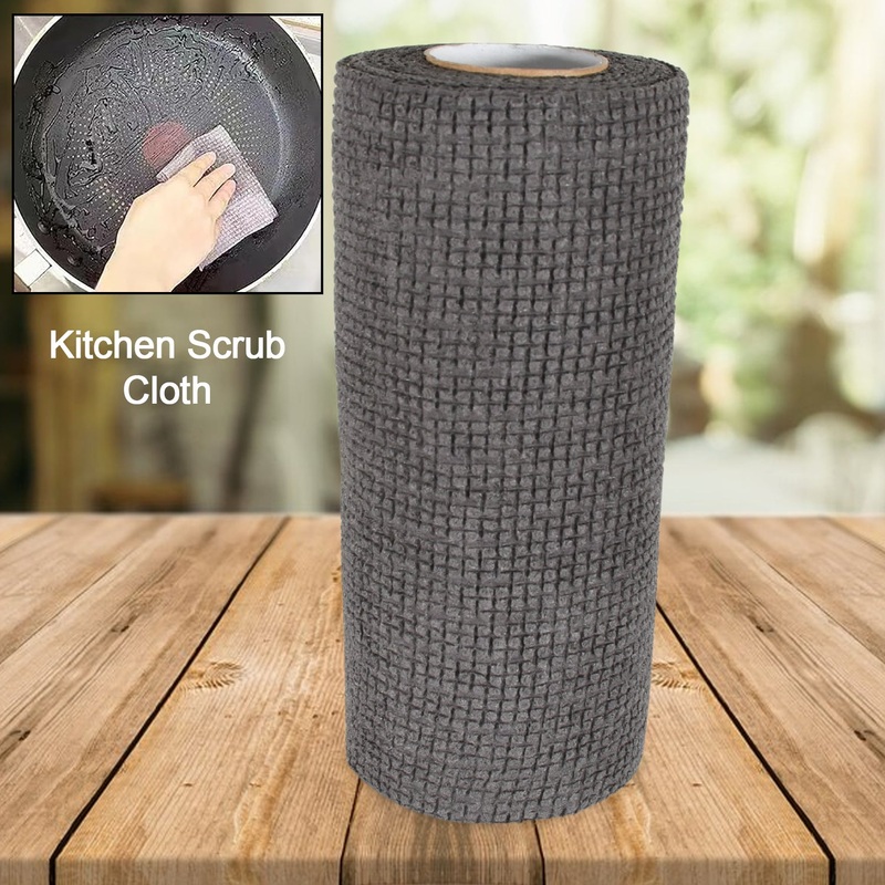 Durable Microfiber Kitchen Scrub Cloth  Wear-Resistant & Multipurpose Cleaning Cloth (2022cm, 1 Pc)