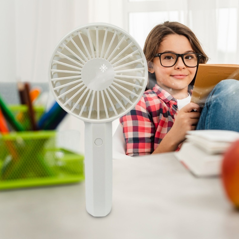 Mini Portable Rechargeable Fan  Lightweight & Easy to Carry (1 Pc | Battery Not Included)