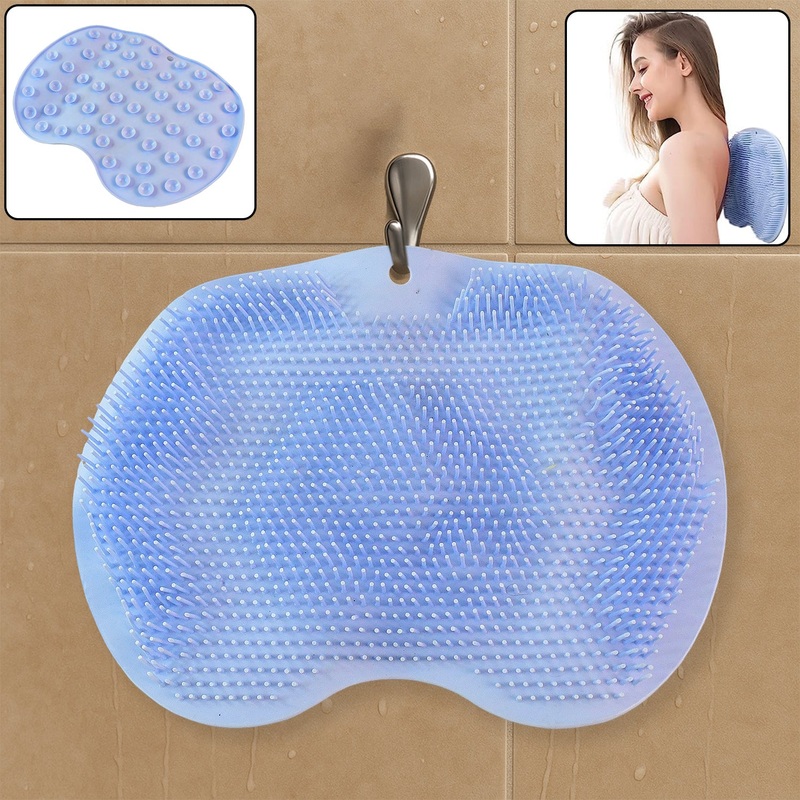 Silicone Bath Massage Cushion  Suction Cup Exfoliating Foot Scrubber & Mat