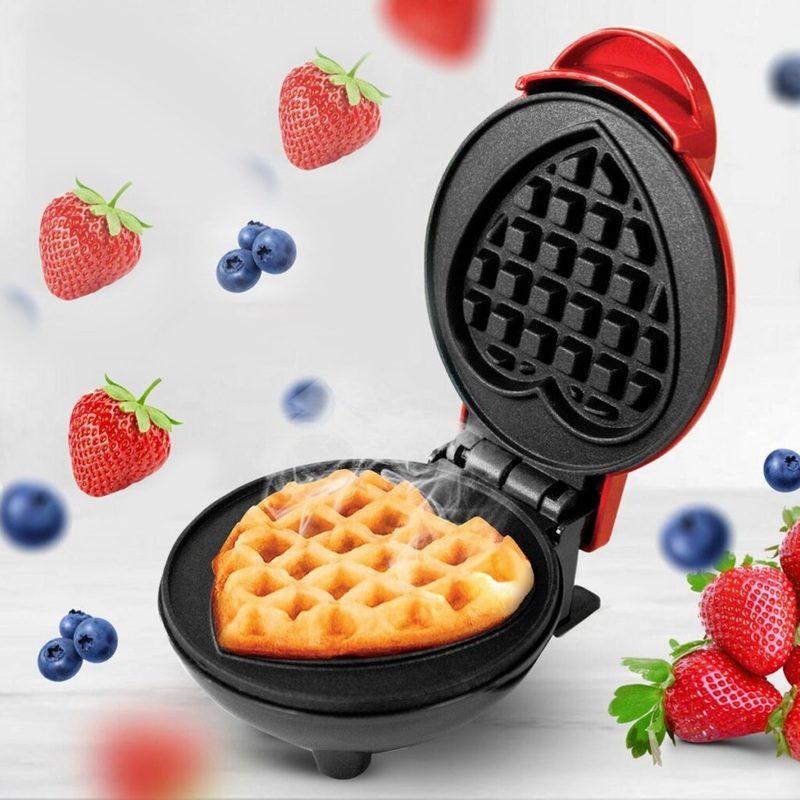 Mini Waffle Maker Machine Waffle Iron Home Appliances Kitchen Gift Easy To Clean, On-Stick Surfaces, Perfect Breakfast, Dessert, Sandwich, Cakes, Other Snacks Machine