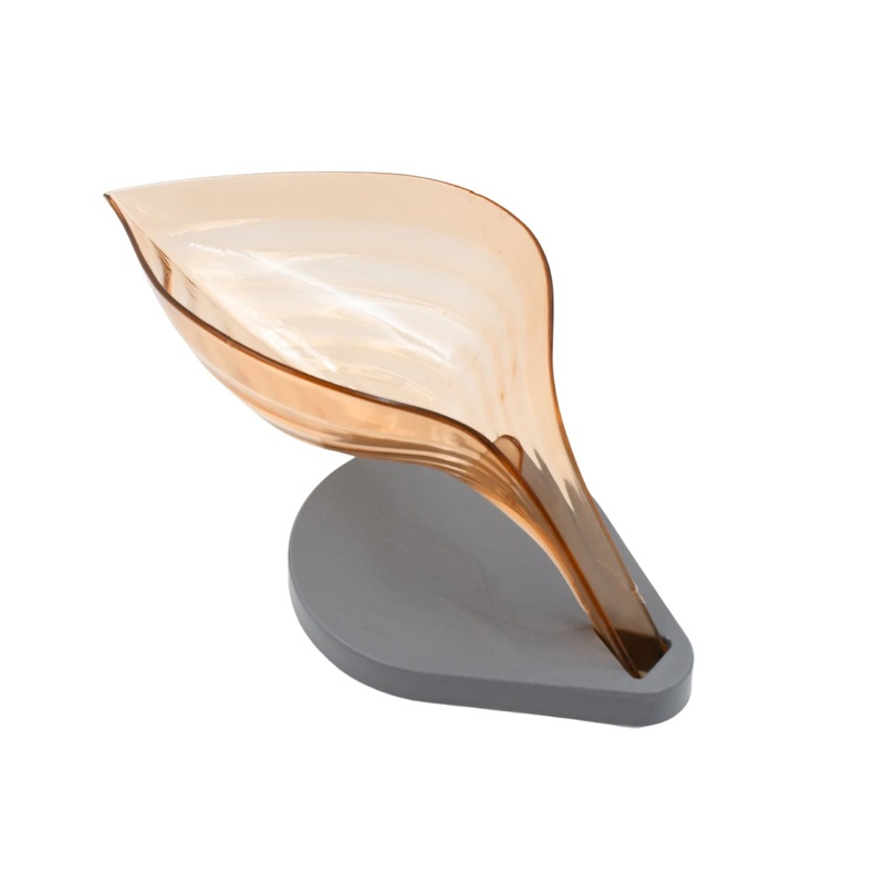 PlasticLeaf Shape Soap Box, Soap Holder (1 Pc / With Color Box)