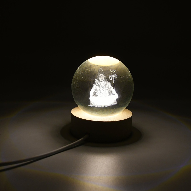 3D Crystal Ball lamps for Bedroom 3D Lamps for Home Decoration 3D Crystal Ball Night Light Gifts for Women Gifts for Men Room Decor Items for Bedroom for Friend and Family(1 Pc)