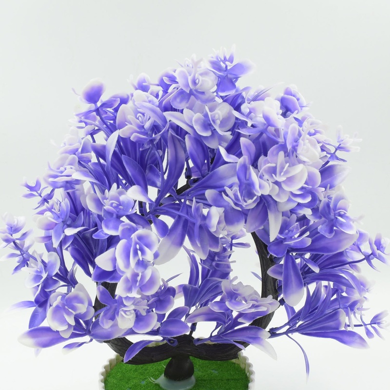 Artificial Flower Plant with Cute Pot  Perfect for Home & Office Decor (1 Pc)