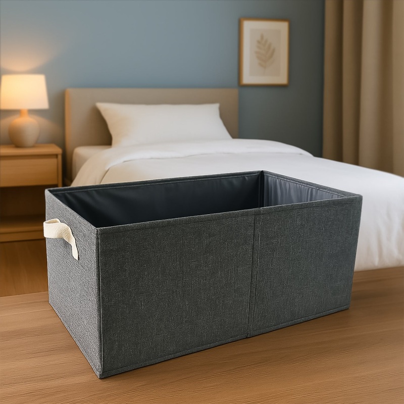 FOLDABLE CLOTH STORAGE BOX WITH HANDLES (4728 CM)