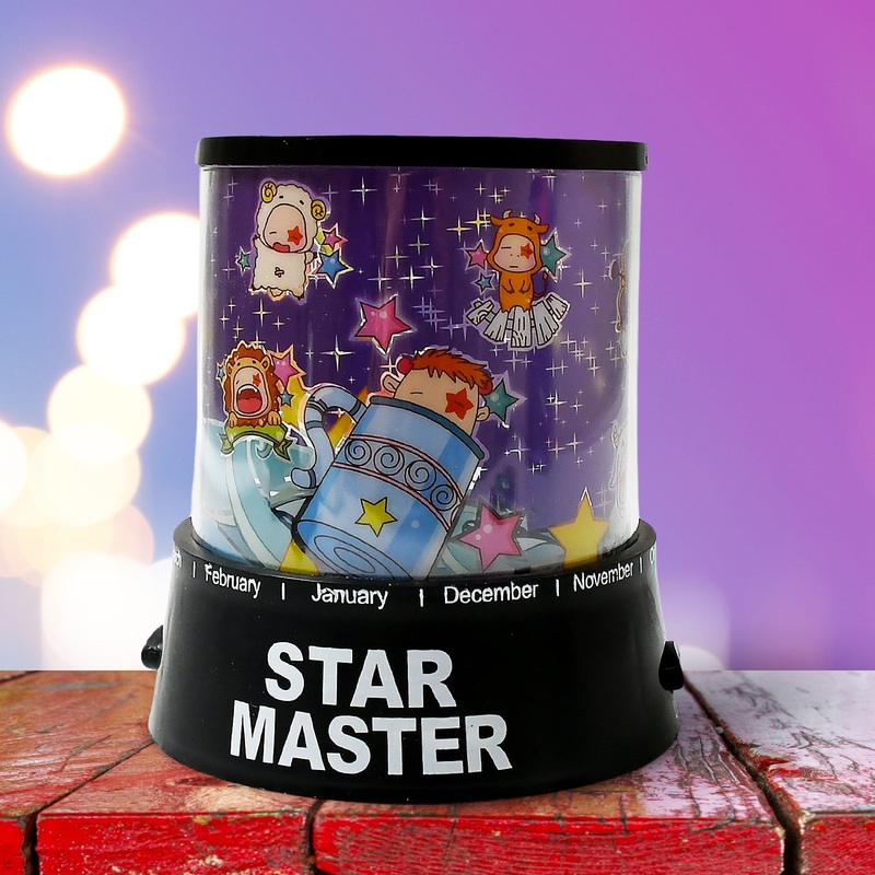 LED Projector Night Light  3 Battery Lamps with Rotating Music, Ideal for Kids & Home Decor (1 Pc, Battery Not Included)