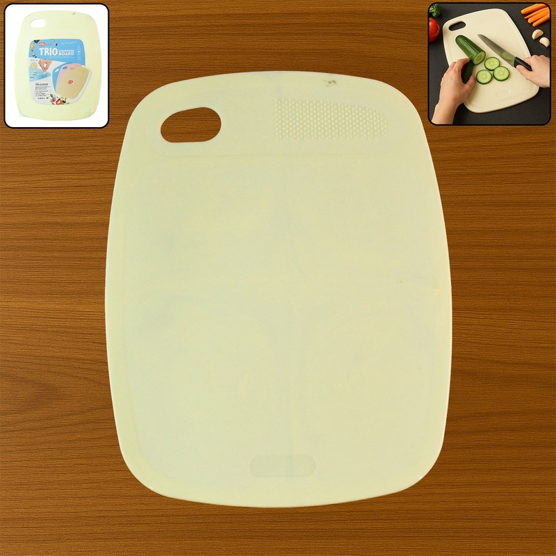 Multipurpose Plastic Chopping Board for Kitchen Use  28x22 cm (1 Pc)