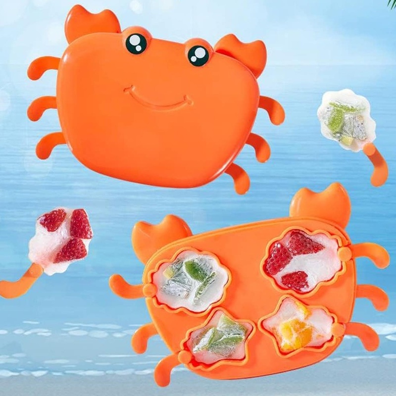 Crab Ice Mold  Silicone Ice Cream & sicle Mold for Kids (1 Pc)
