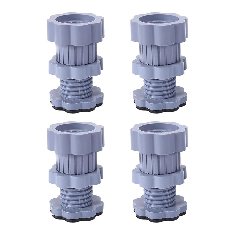 Adjustable Anti-Vibration Washing Machine Support Stand  Non-Slip PVC Lifting Stand (4 Pc Set)