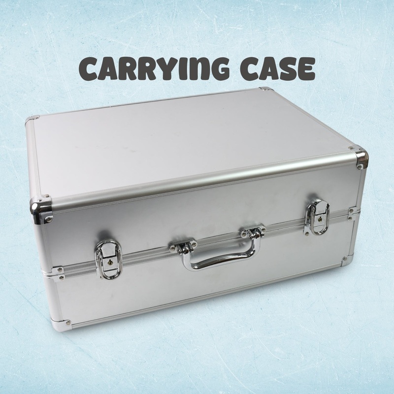 Aluminium & Wooden Multipurpose Portable Suitcase Travel Tool Box With 2 Keys For Lock (452920 Cm / 1 Pc)