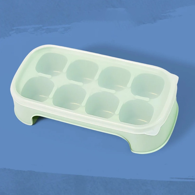 Ice Mold, 8 Grid Food Grade Portable Plastic Ice Tray (1 Pc / 158 Cm)