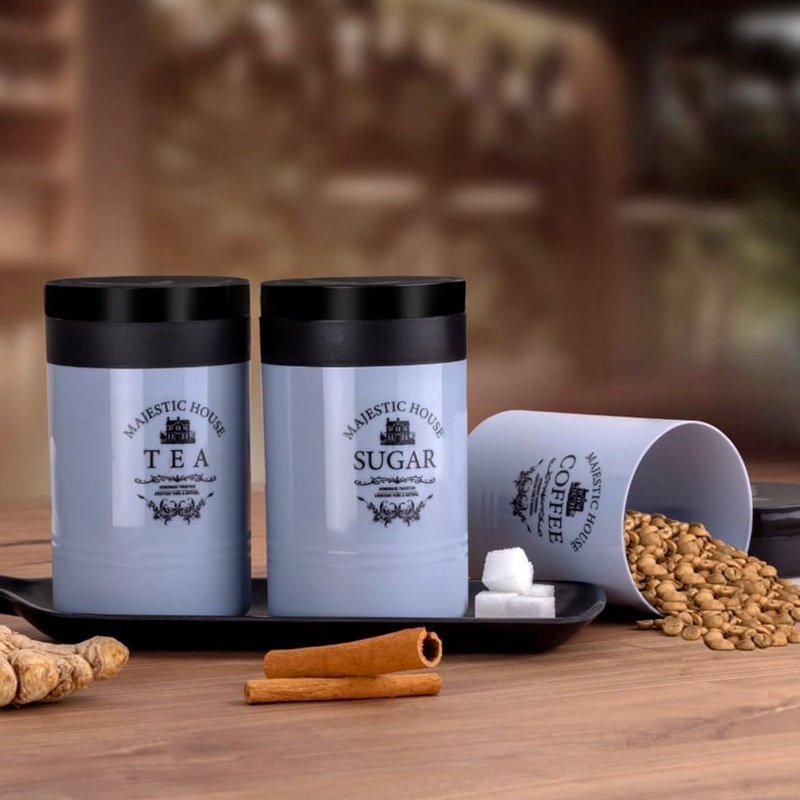 Airtight Containers  For Tea, Coffee, Sugar & More (3 Pcs Set)