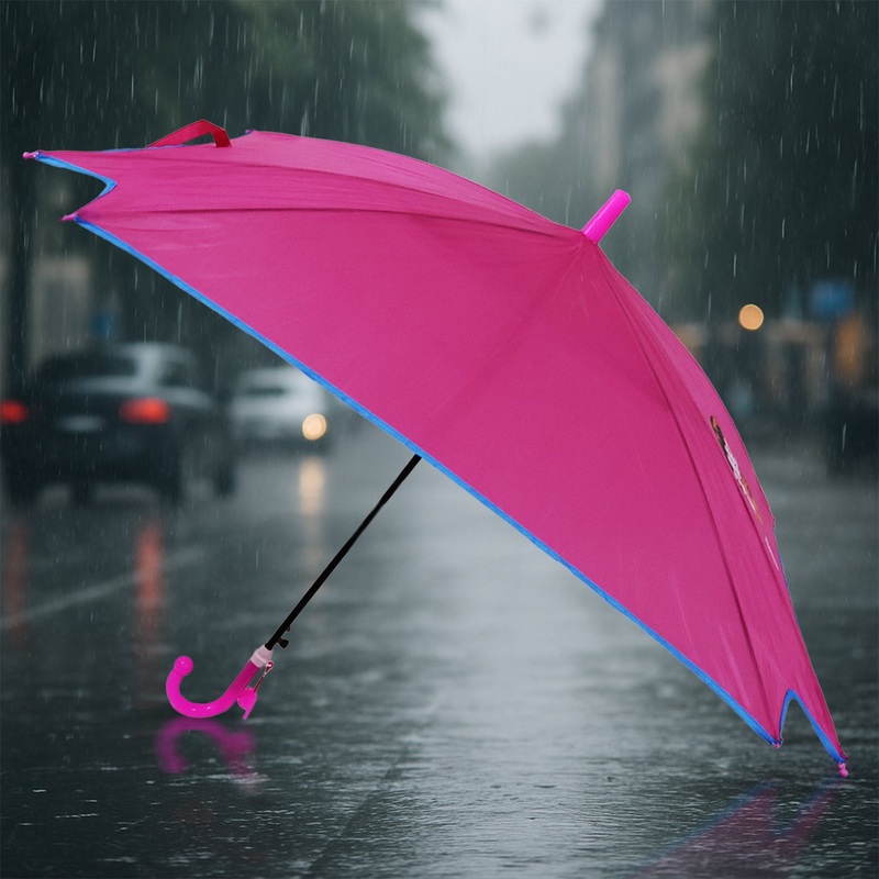 Classic Hook Handle Umbrella  Windproof & Waterproof Rain Protection (1 Pc)