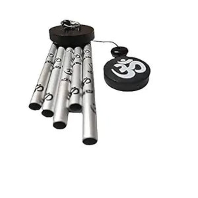 Silver Om Wind Chime
