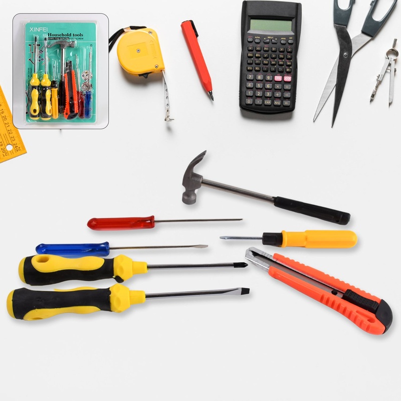 7-Pcs Hand Tool Kit with Magnetic Wristband for Screws & Bolts